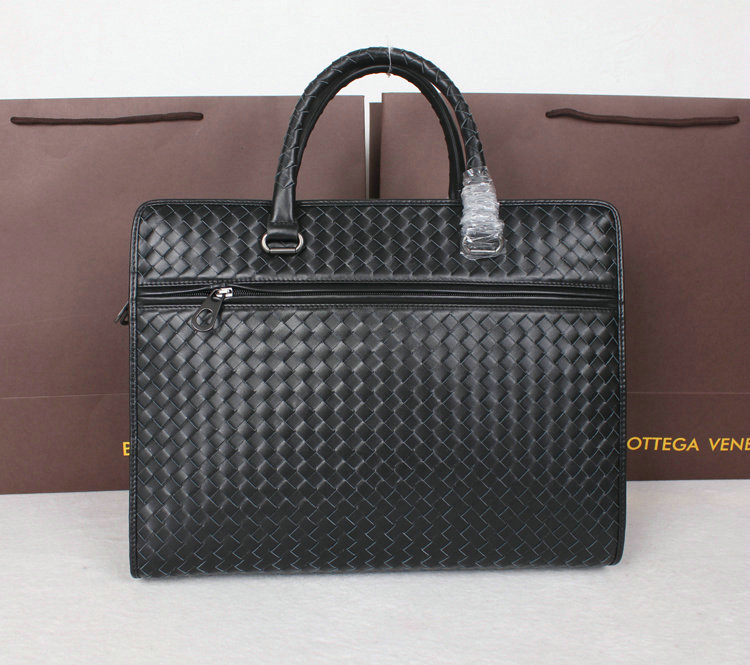 Bottega Veneta intrecciato VN briefcase M80001A black